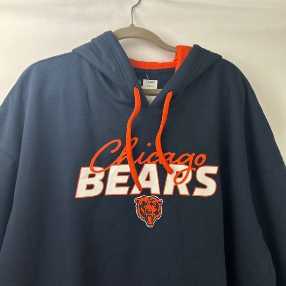 NWT Nfl Women's 2XL Team Apparel Chicago Bears Navy Pullover Hoodie - Picture 14 of 14